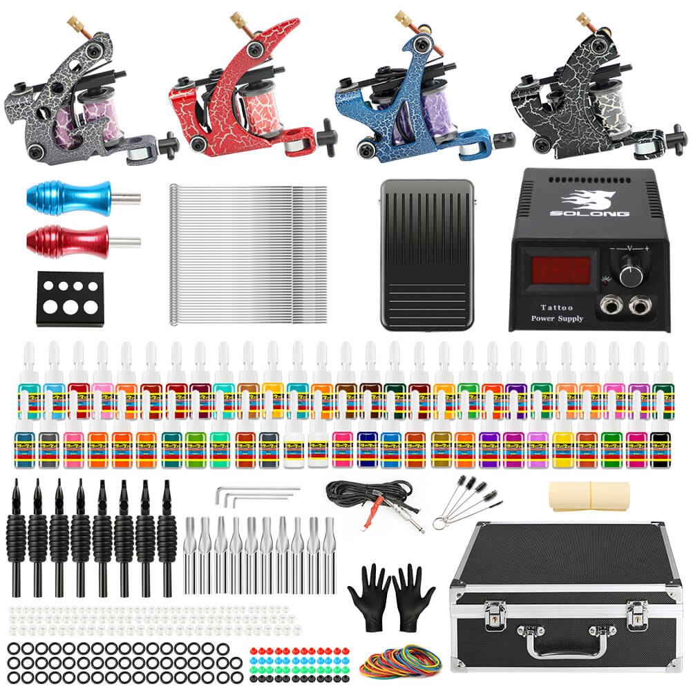 coil tattoo machine complete kit for beginners wholesale (1)